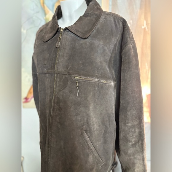 Men’s suede jacket, source unknown, size L/XL - Picture 8 of 16